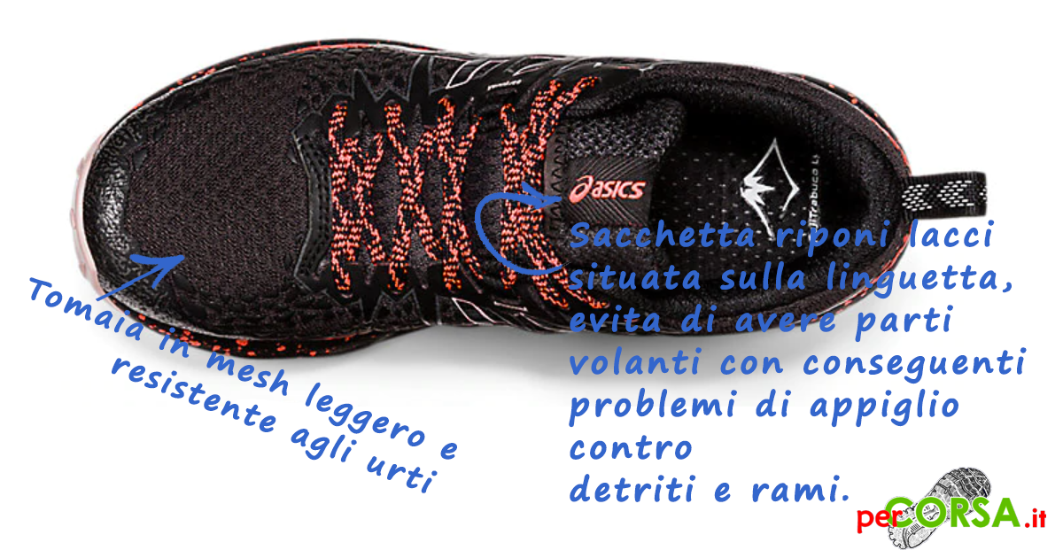 Asics FujiTrabuco Lyte caratteristiche scarpa